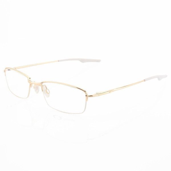 Armação de Óculos Retangular Meio Aro Wingback Gold